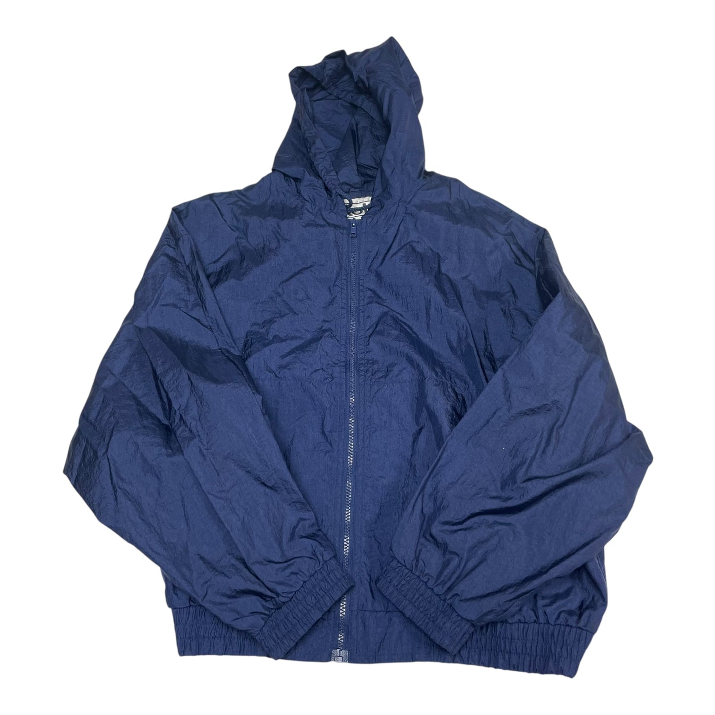 Jacket Windbreaker By Totes In Blue, Size: L