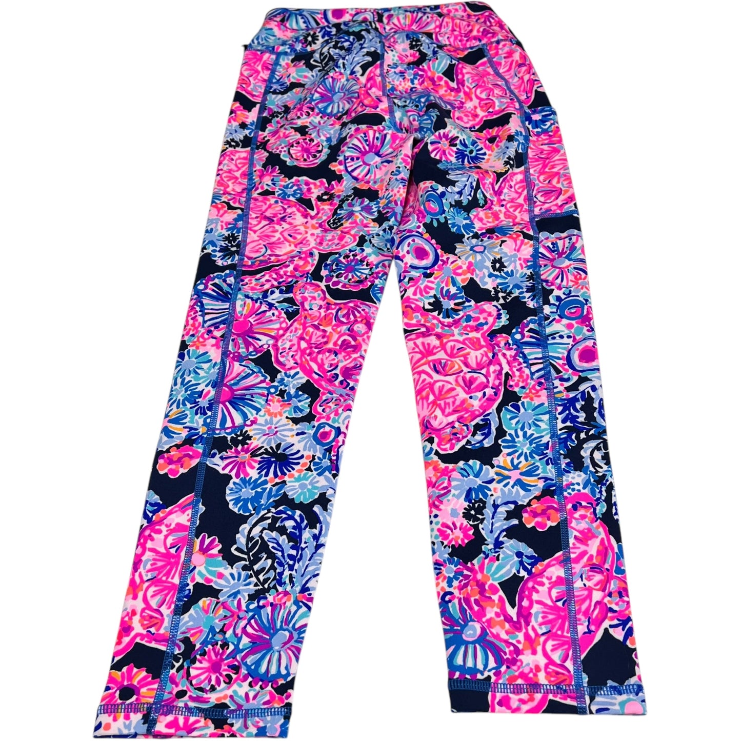 Pants Designer By Lilly Pulitzer In Blue & Pink, Size: S