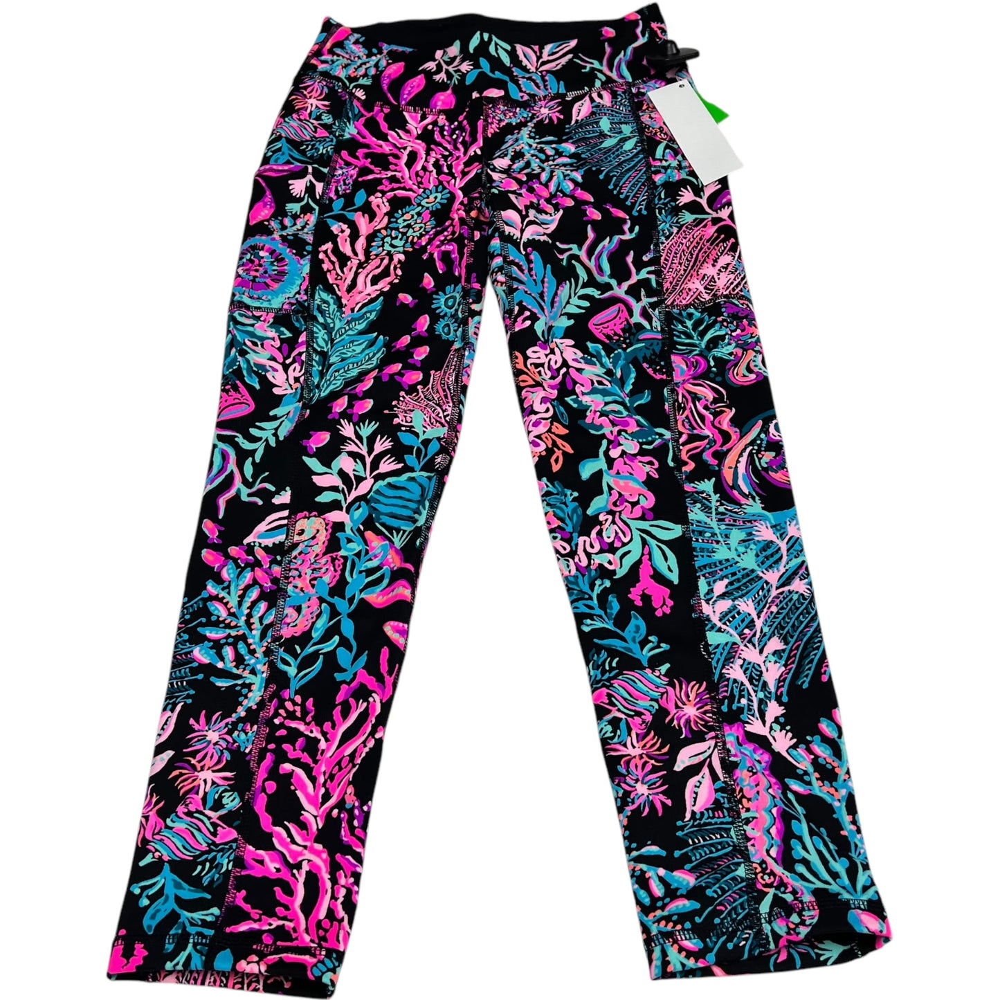 Pants Designer By Lilly Pulitzer In Black & Pink, Size: S