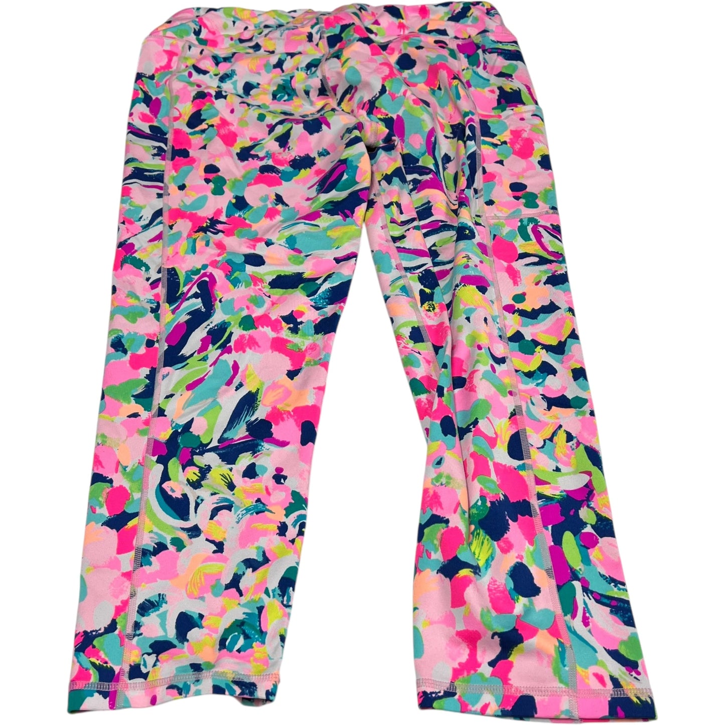 Pants Designer By Lilly Pulitzer In Blue & Pink, Size: Xl