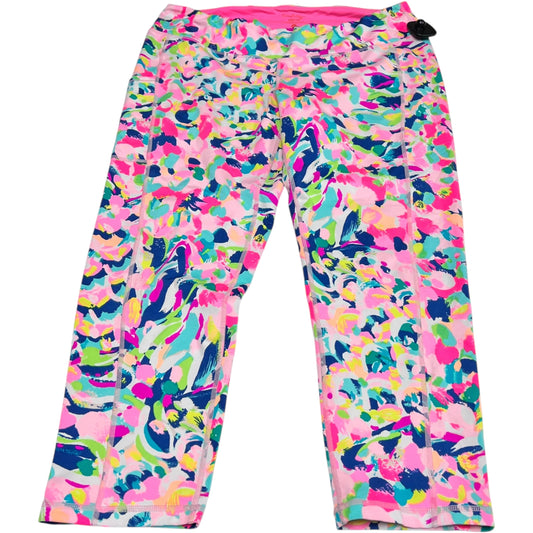 Pants Designer By Lilly Pulitzer In Blue & Pink, Size: Xl