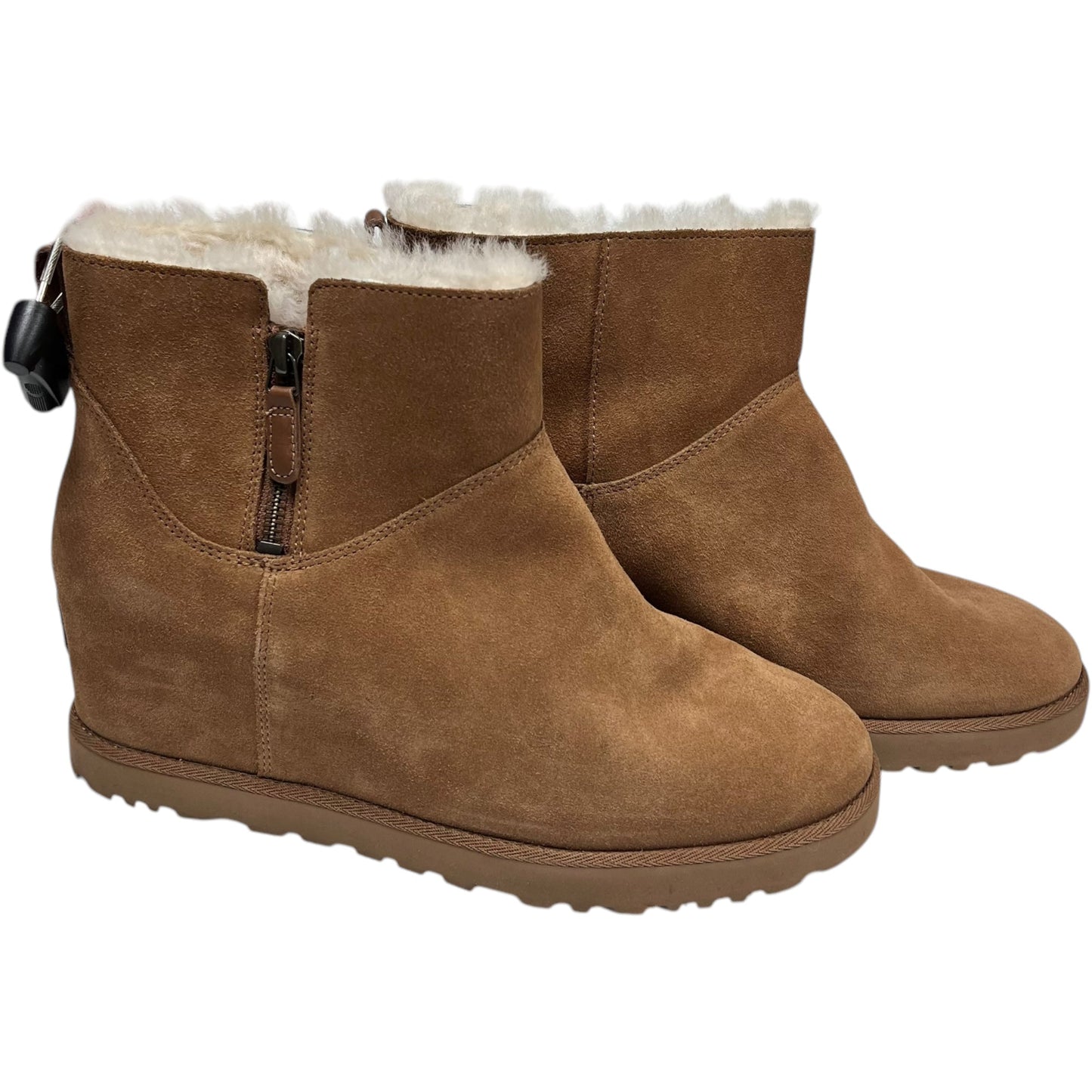 Boots Designer By Ugg In Brown, Size: 10