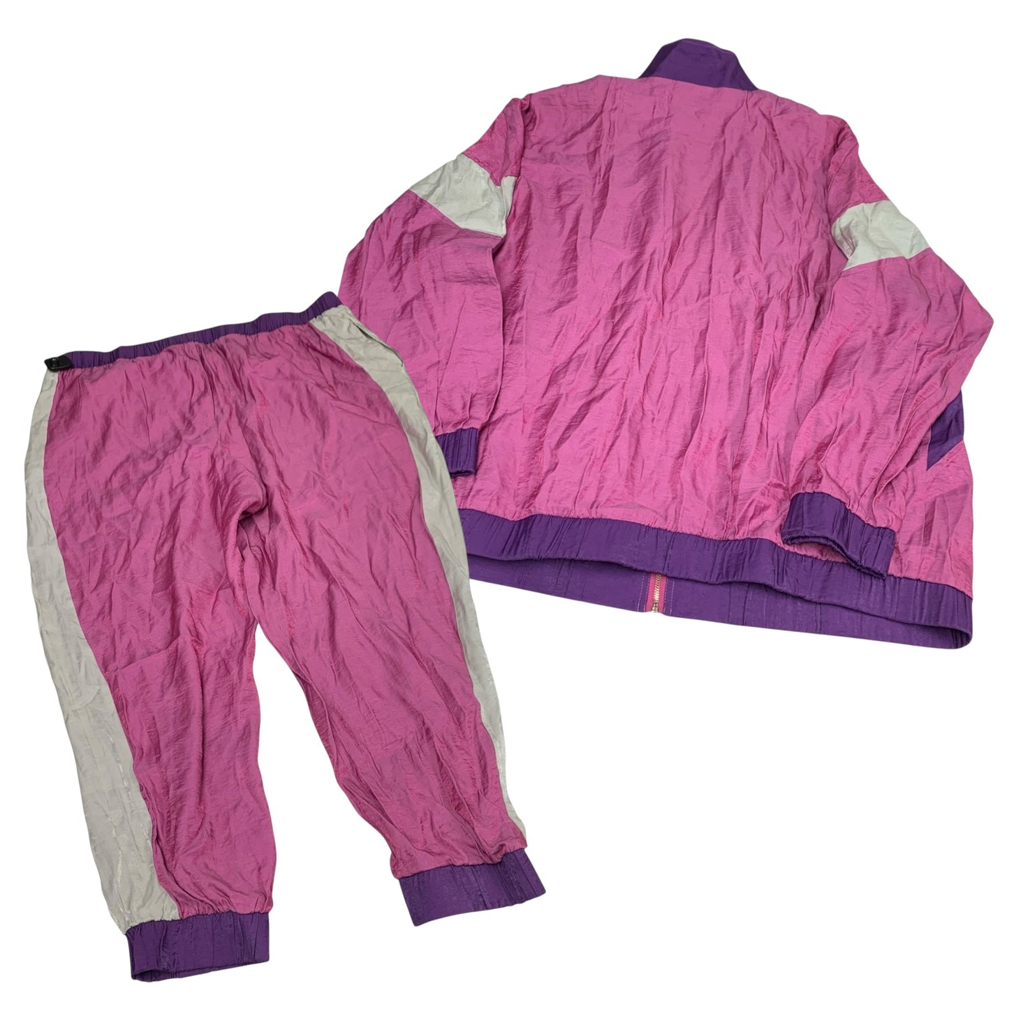 Athletic Pants 2pc By Midnight Velvet In Pink & Purple, Size: 3x