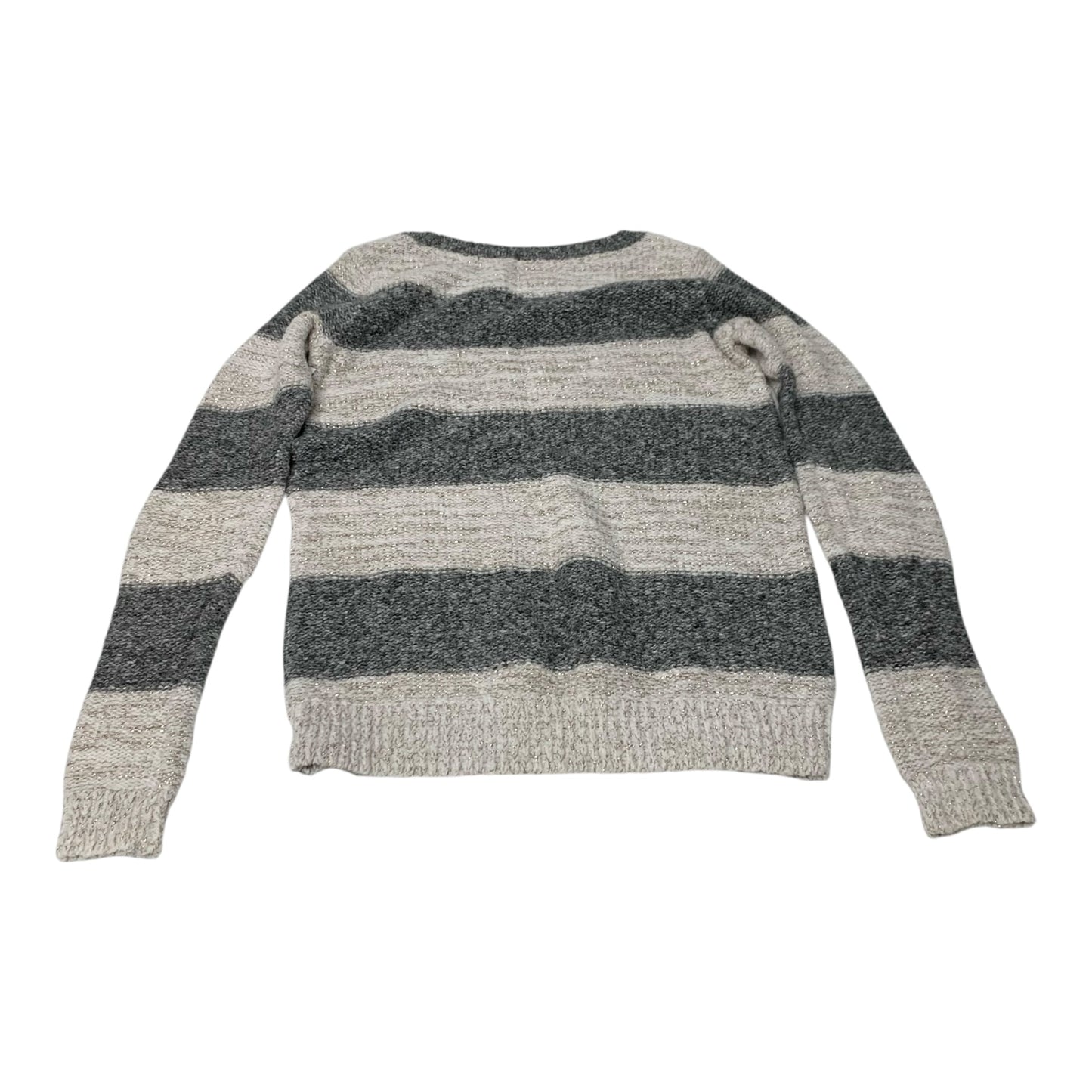 Sweater By Abercrombie And Fitch In Grey & White, Size: S