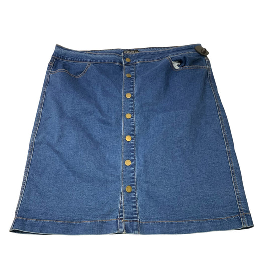 Skirt Mini & Short By Forever 21 In Blue Denim, Size: 1x