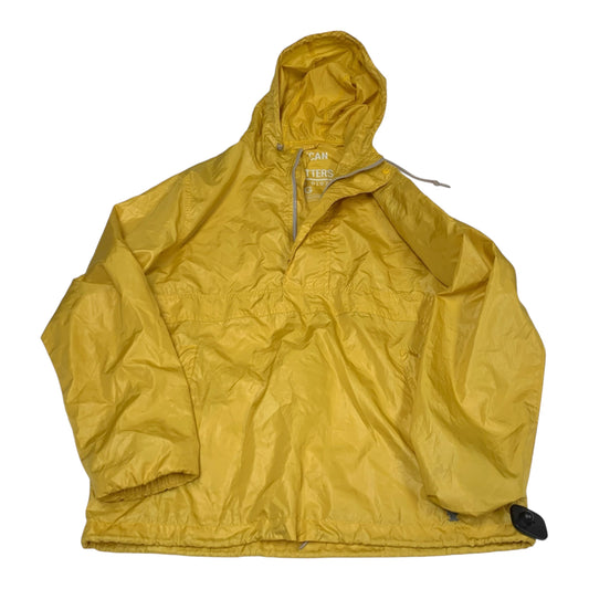 Jacket Windbreaker By American Eagle In Yellow, Size: L