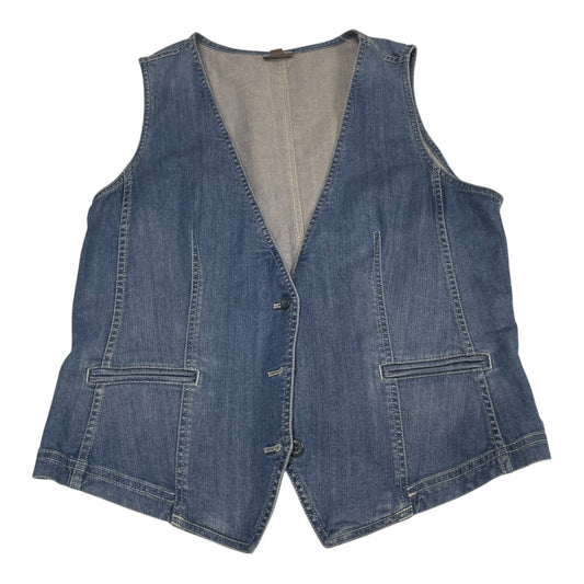 Vest Other By J. Jill In Blue Denim, Size: M