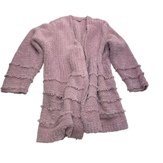 Sweater Cardigan By Barefoot Dreams In Purple, Size: 2x