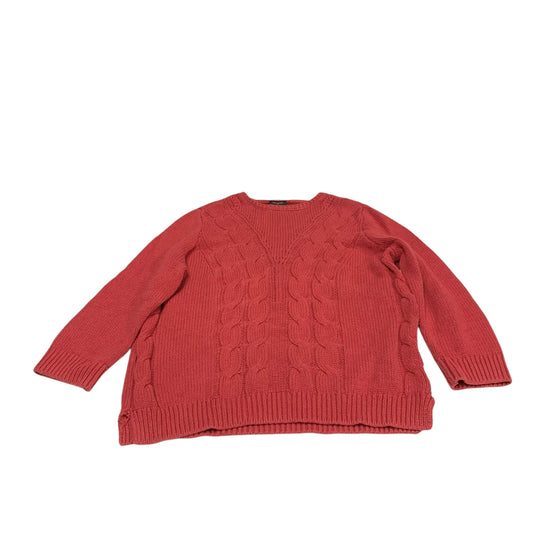 Sweater By Ann Taylor In Red, Size: Xl