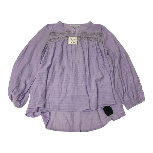 Top Long Sleeve By Davi & Dani In Purple, Size: M