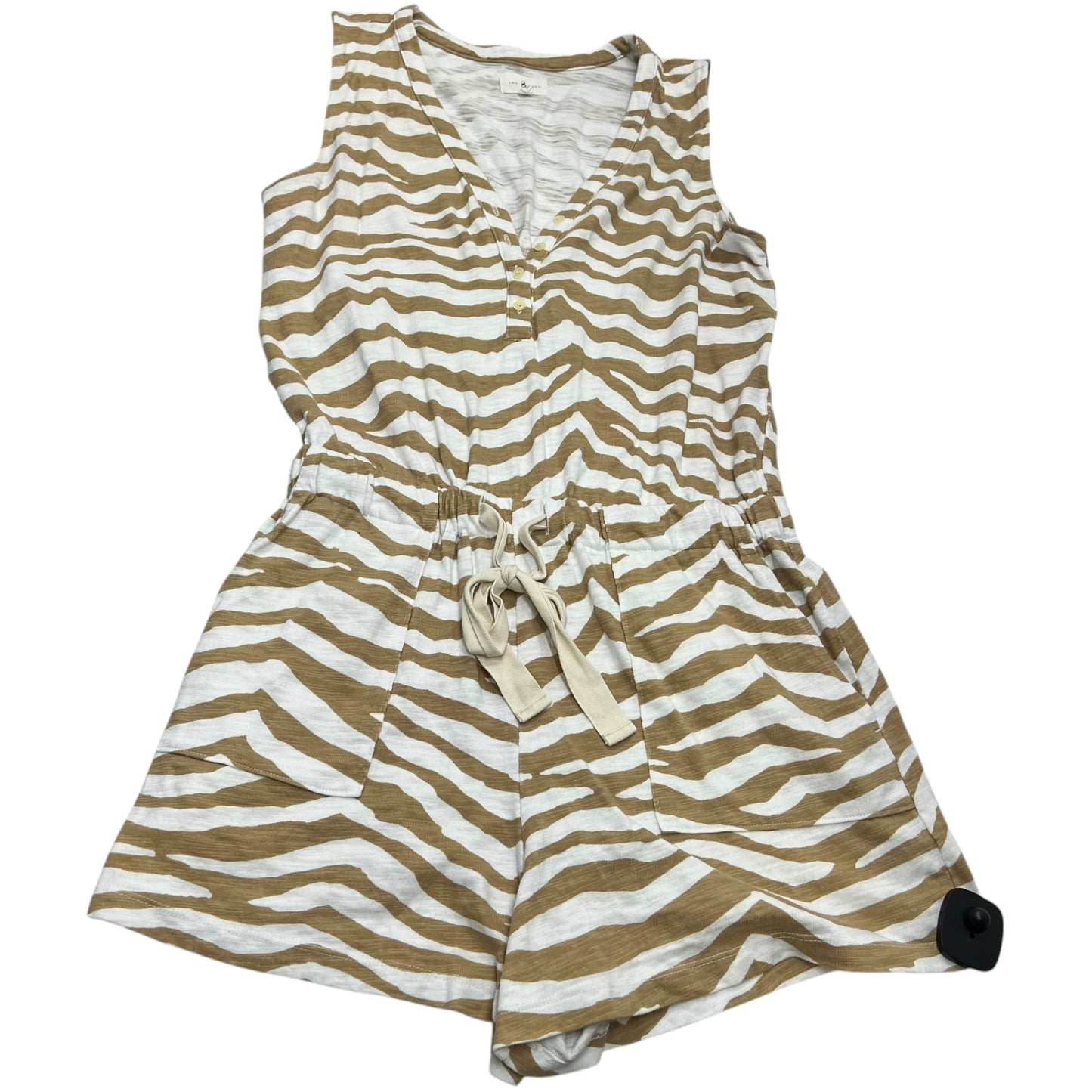 Romper By Lou And Grey In Tan & White, Size: S