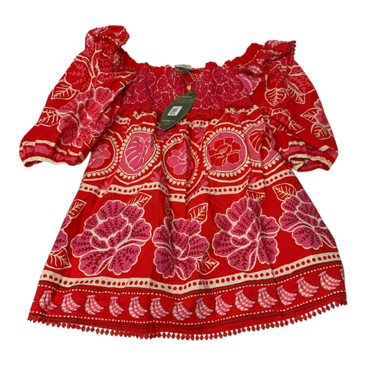 Dress Designer By Farm Rio In Red, Size: L