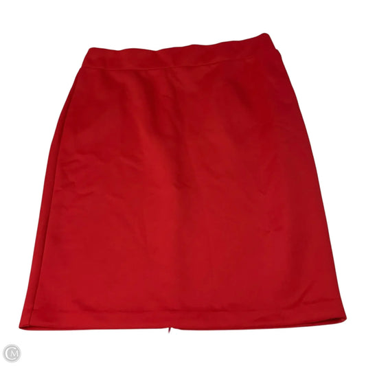 Skirt Midi By Eloquii In Red, Size: 2x