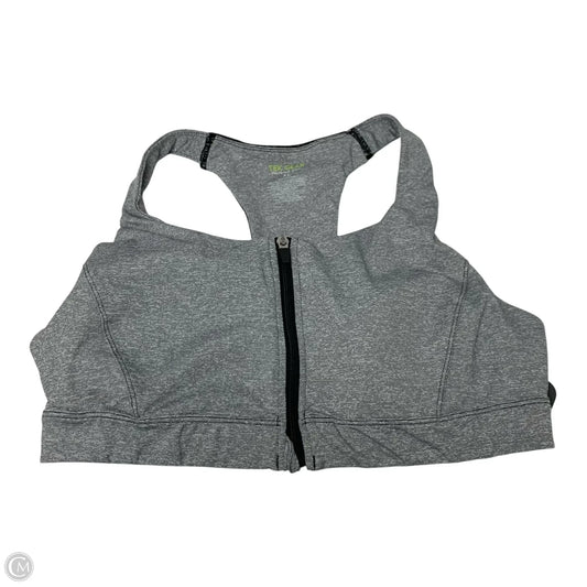 Athletic Bra By Tek Gear In Grey, Size: Xl