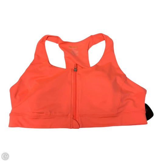 Athletic Bra By Tek Gear In Orange, Size: Xl