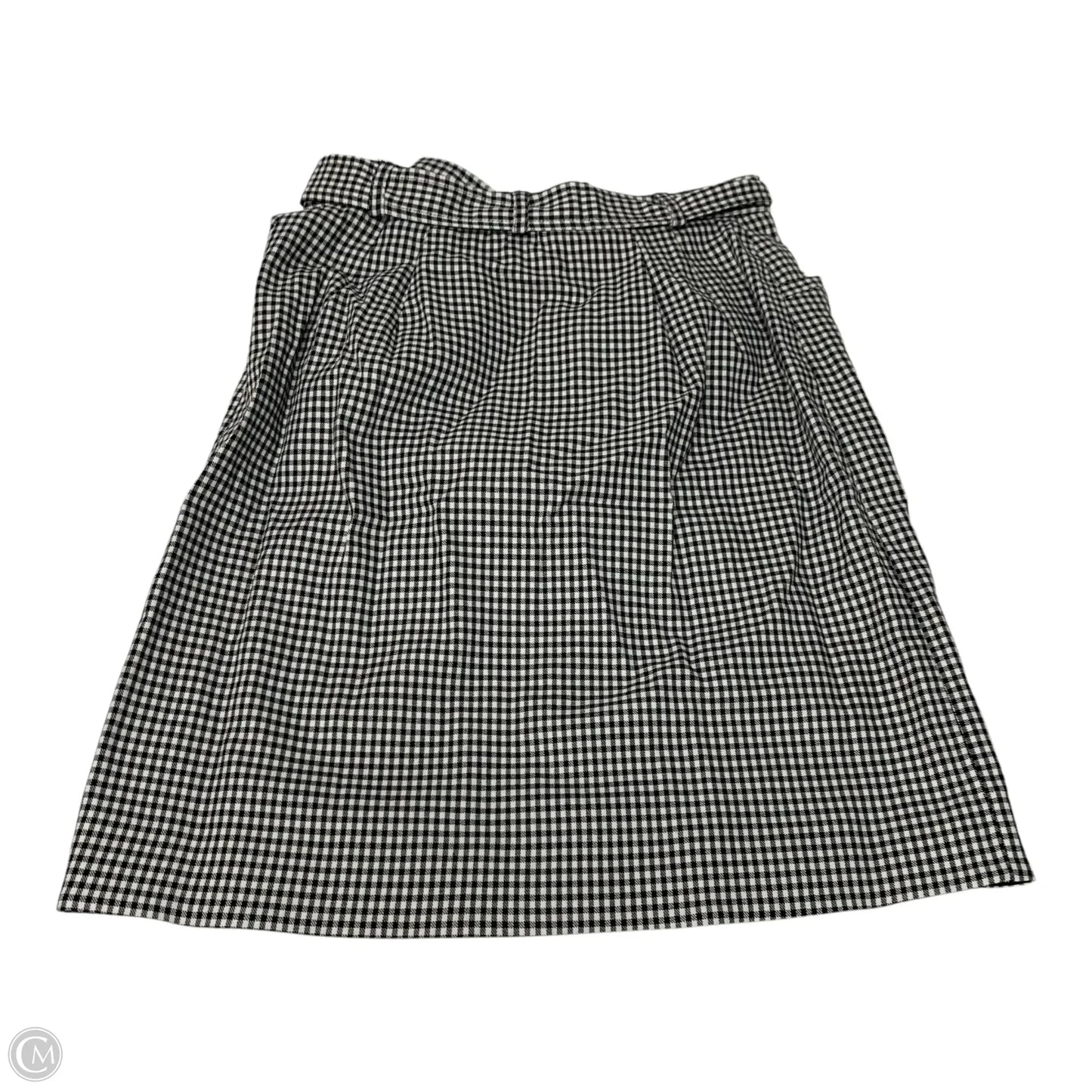 Skirt Mini & Short By Karen Kane In Black & White, Size: Lp