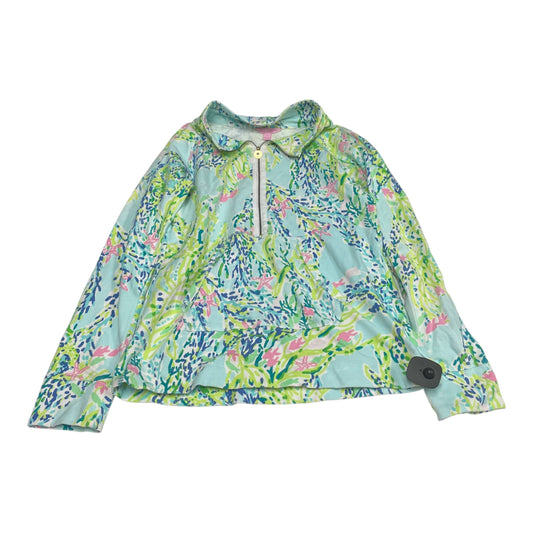 Sweatshirt Designer By Lilly Pulitzer In Blue & Green, Size: S