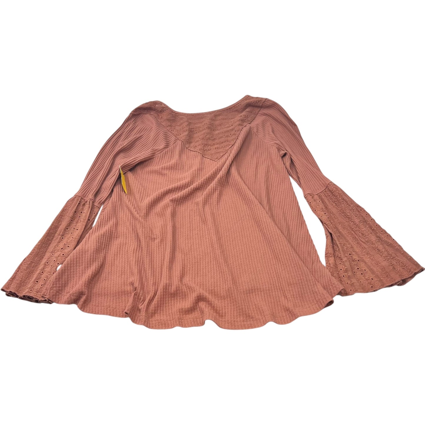 Top Long Sleeve By Free People In Pink, Size: S