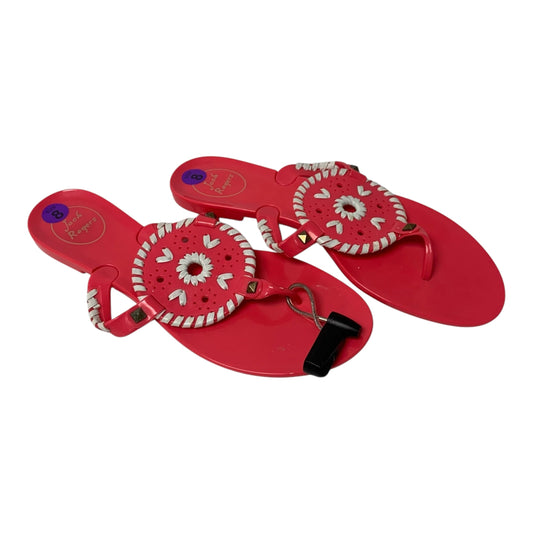 Sandals Designer By Jack Rogers In Pink, Size: 8