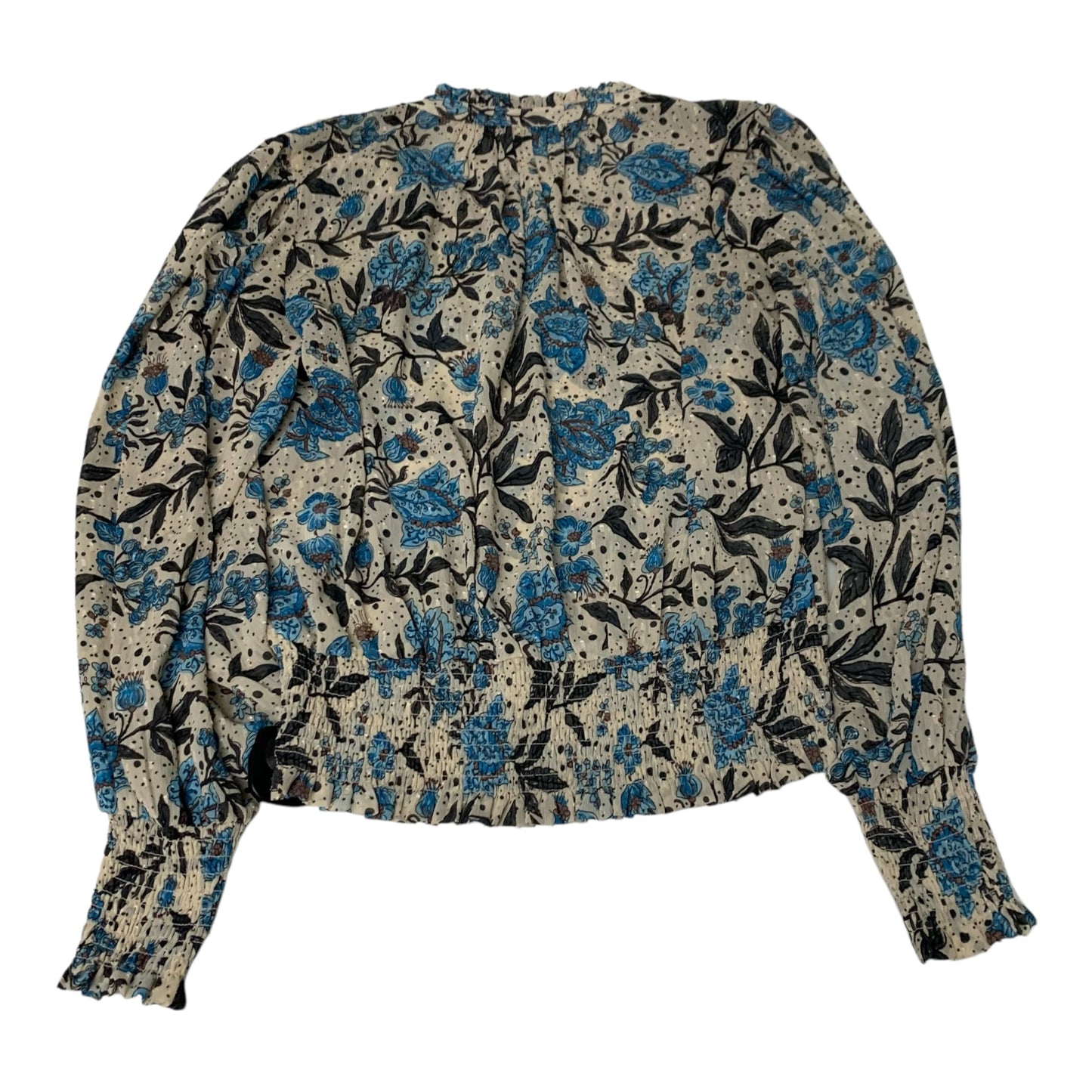 Top Long Sleeve By Joie In Blue & Cream, Size: M