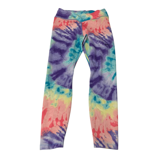 Athletic Leggings By Nike Apparel In Tie Dye Print, Size: M