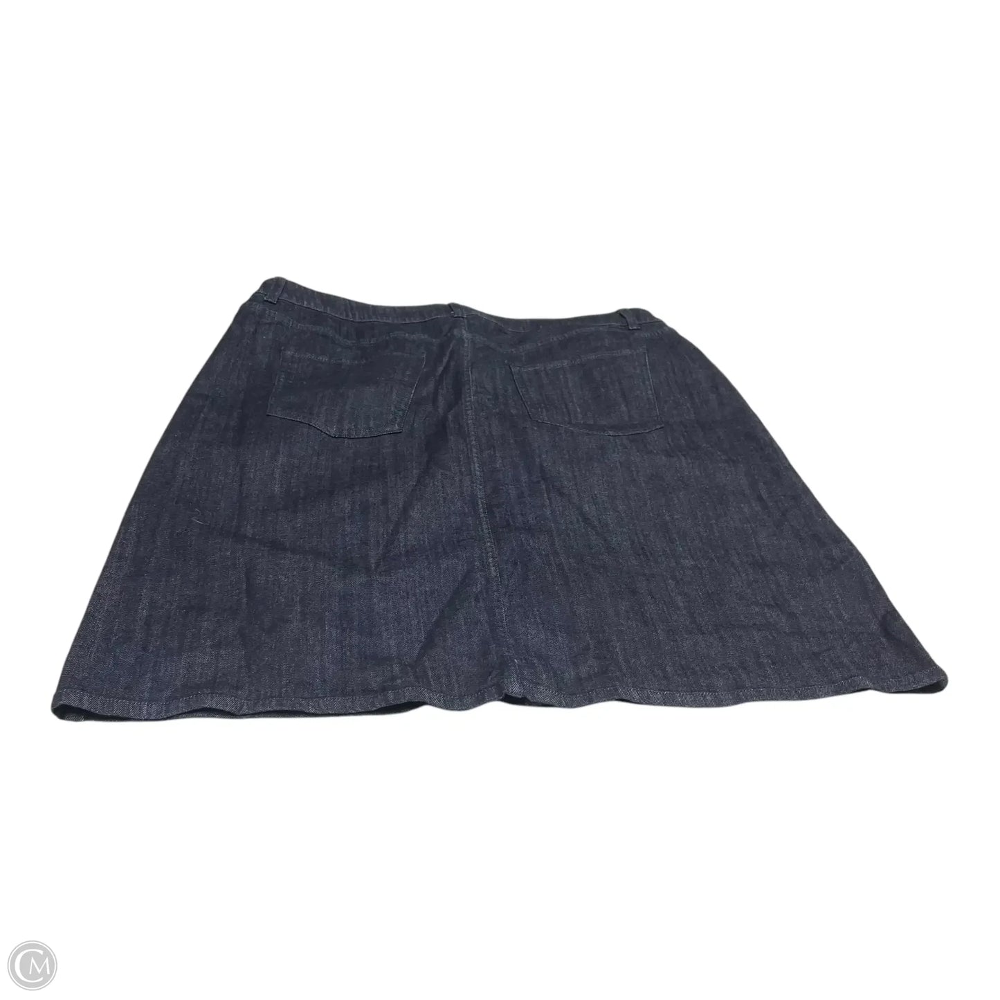 Skirt Mini & Short By Liz Claiborne In Blue Denim, Size: Xl