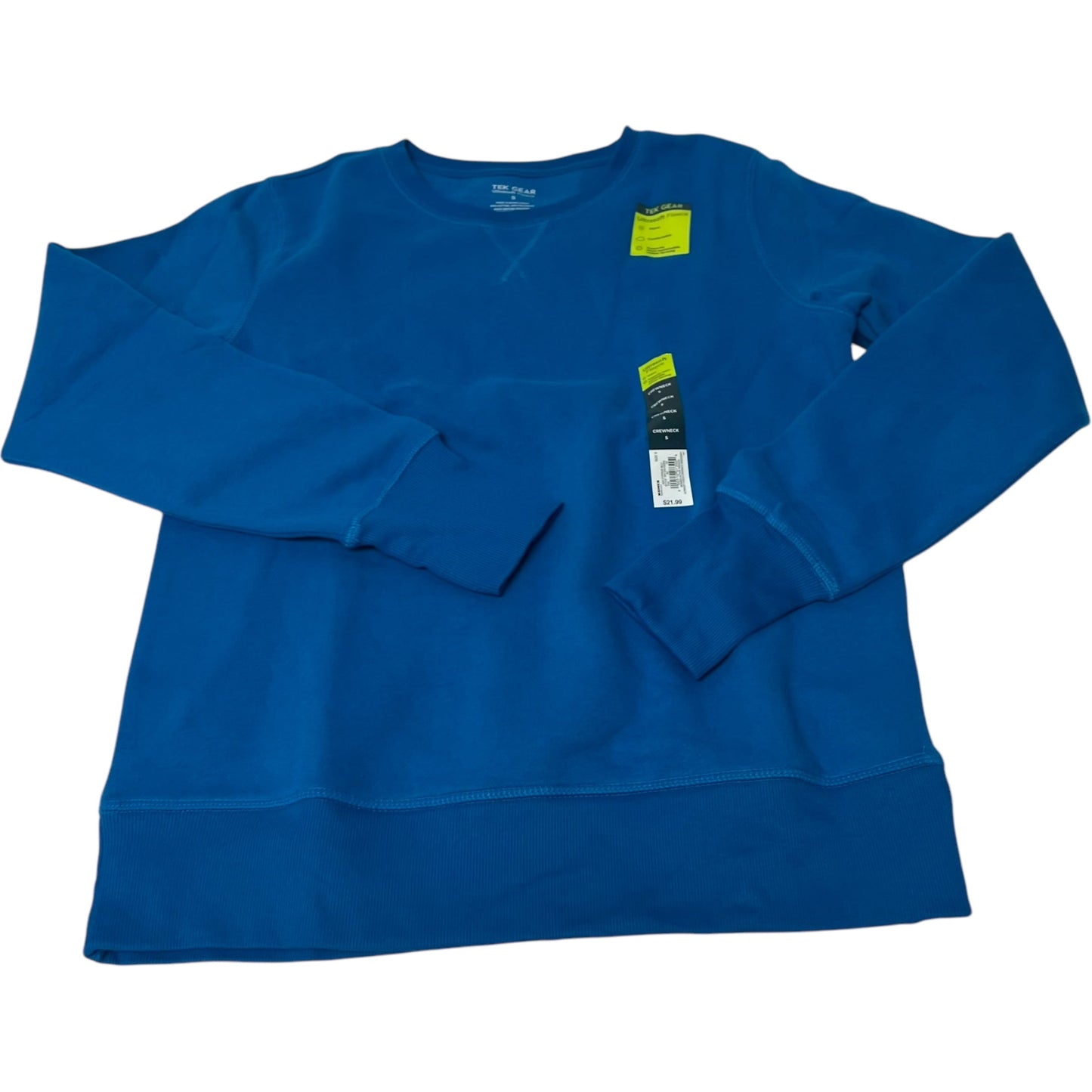 Athletic Top Long Sleeve Crewneck By Tek Gear In Blue, Size: S