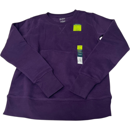 Athletic Top Long Sleeve Crewneck By Tek Gear In Purple, Size: S