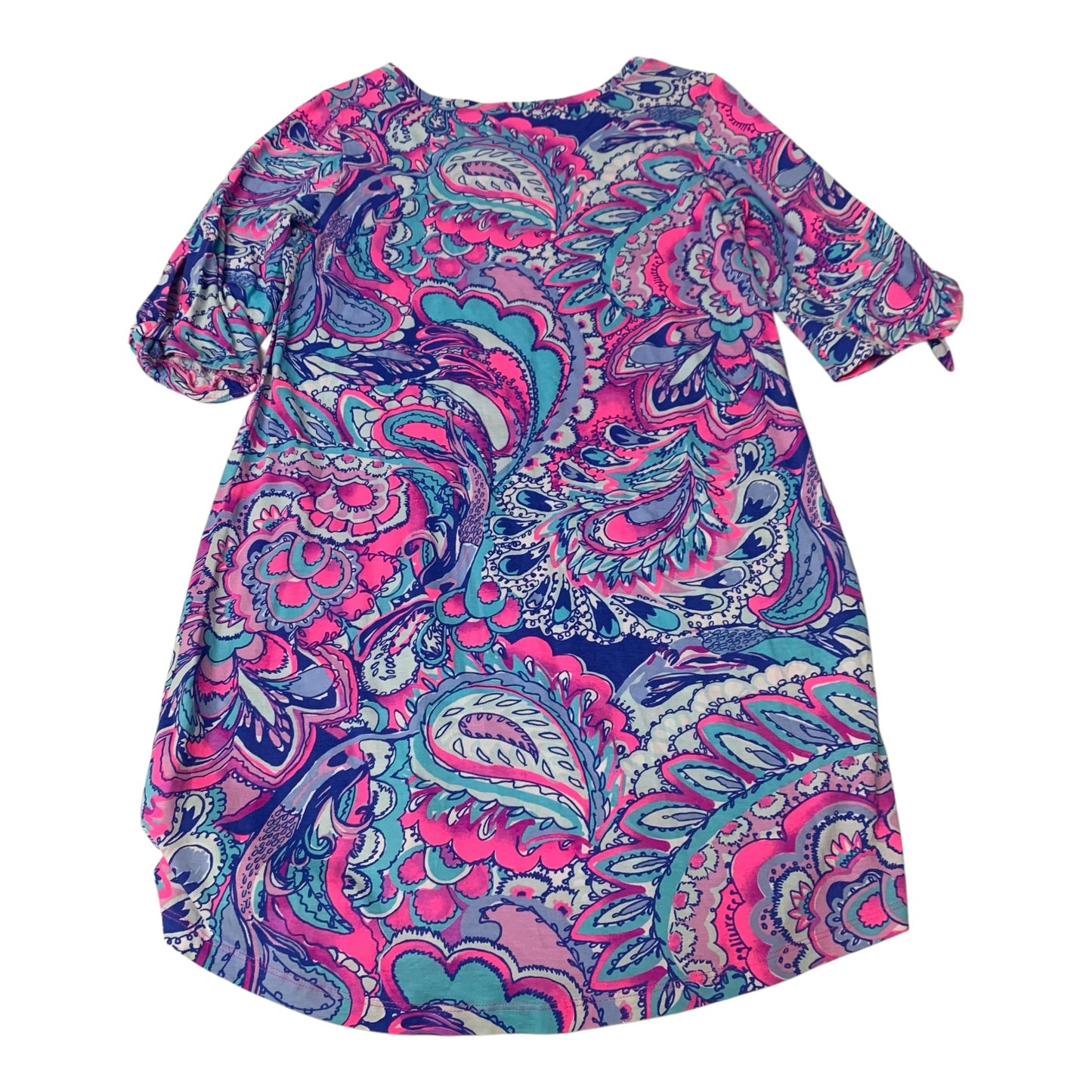 Dress Designer By Lilly Pulitzer In Pink & Purple, Size: L