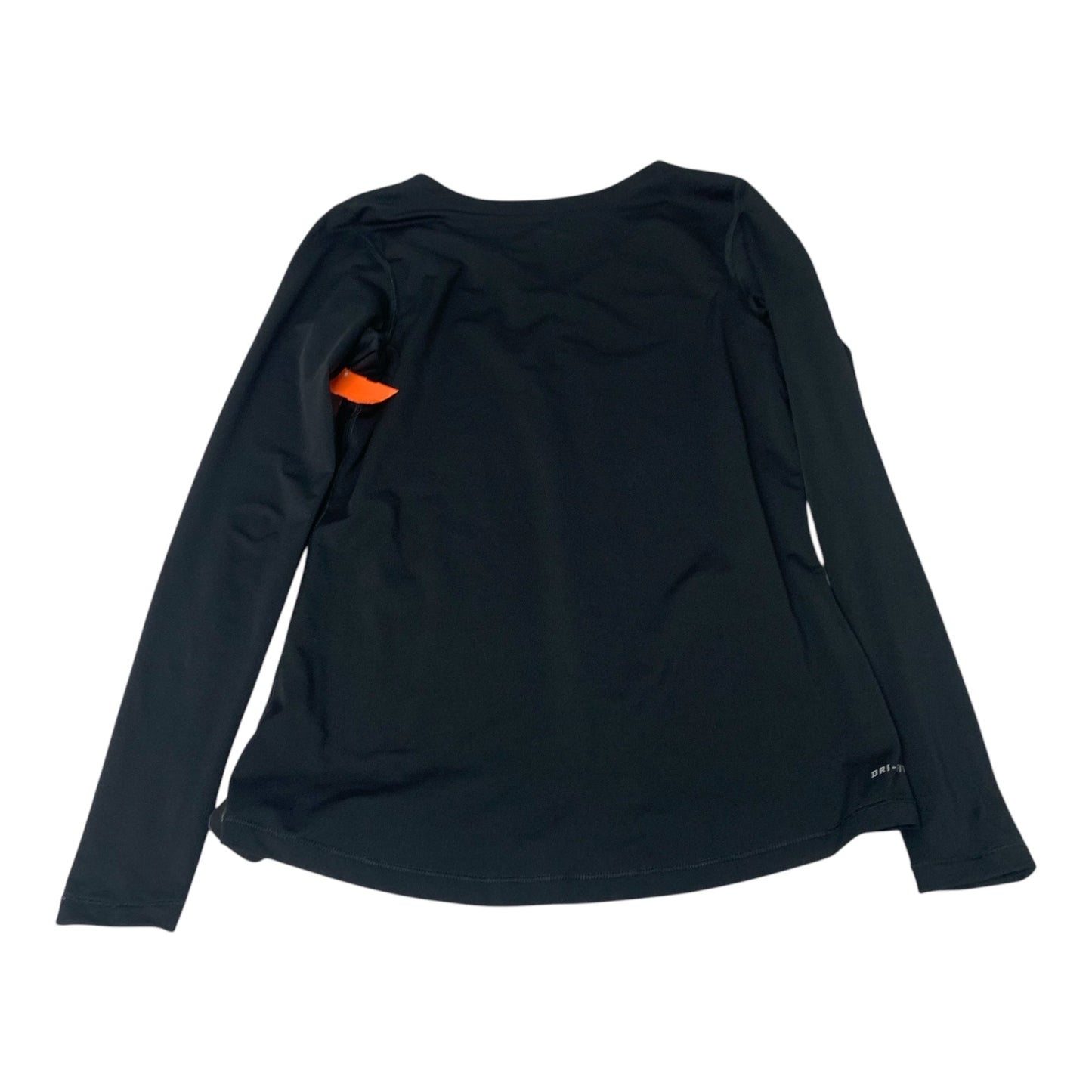 Athletic Top Long Sleeve Crewneck By Nike Apparel In Black, Size: L