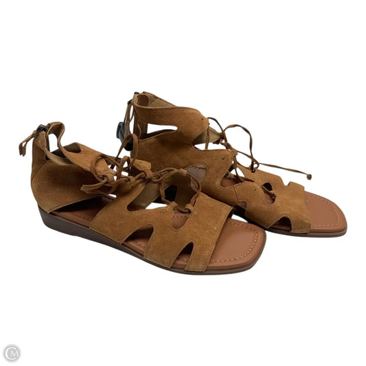 Sandals Flats By Crown Vintage In Tan, Size: 9.5