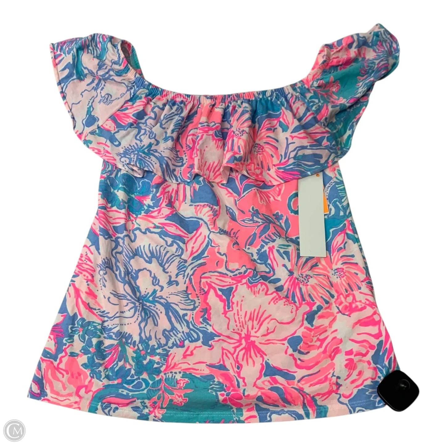 Top Sleeveless Designer By Lilly Pulitzer In Blue & Pink, Size: Xs