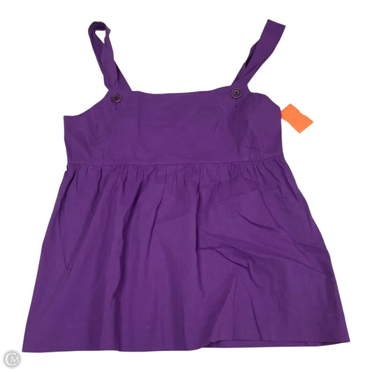 Top Sleeveless By Theory In Purple, Size: M