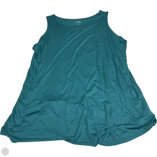 Tunic Sleeveless By Logo In Green, Size: 3x