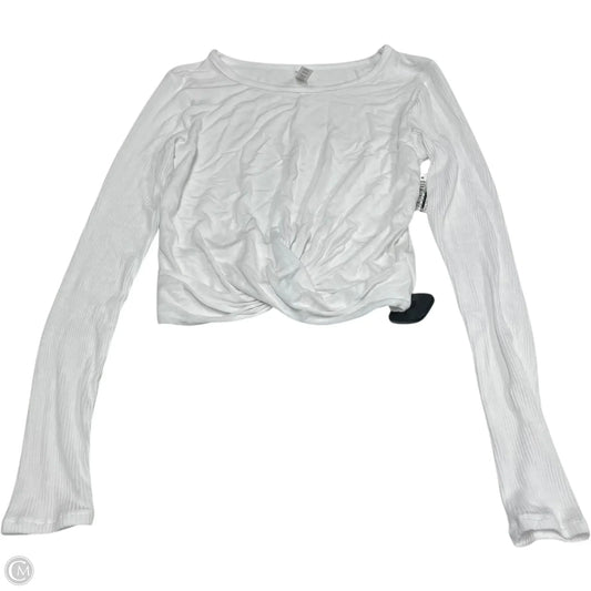 Athletic Top Long Sleeve Crewneck By Alo In White, Size: M