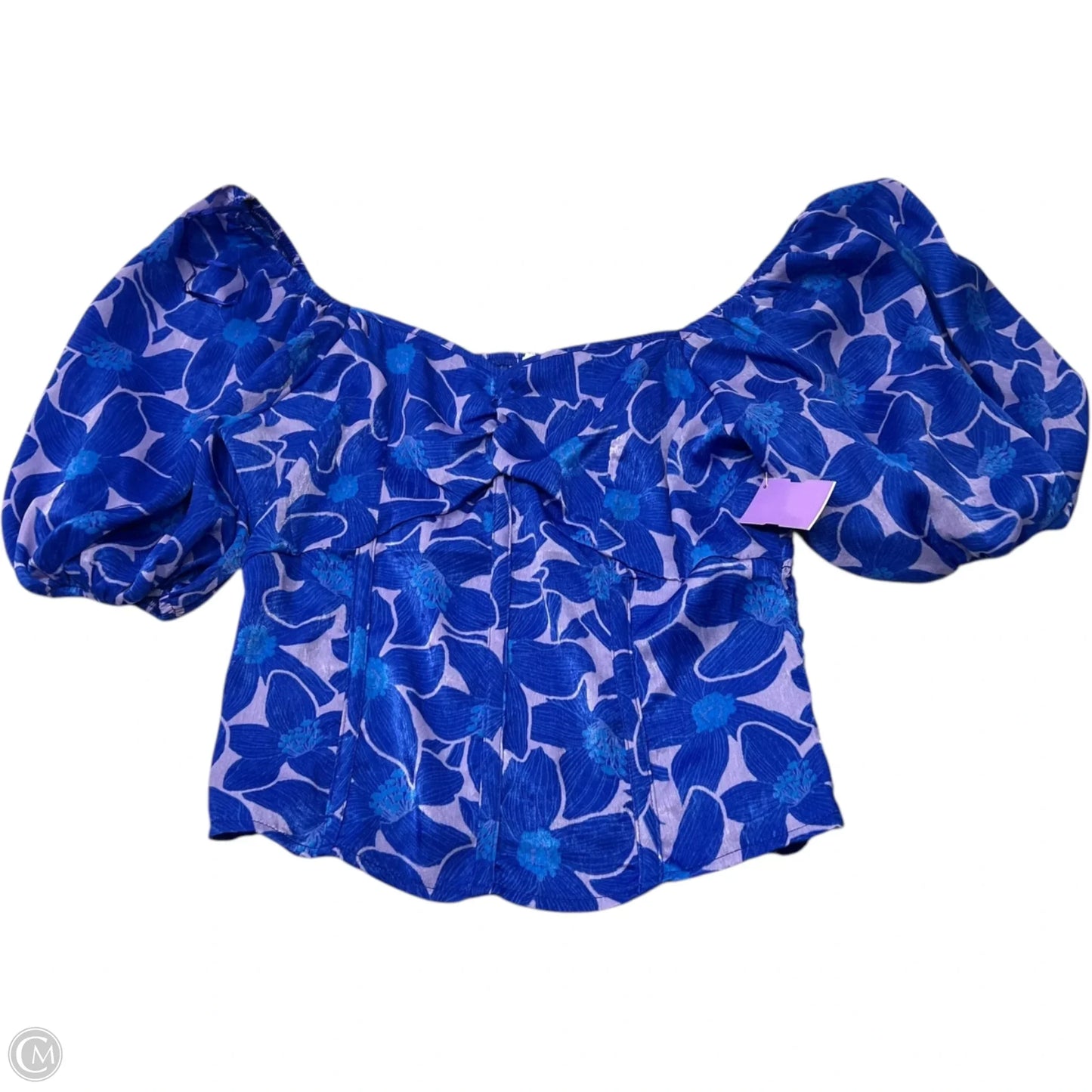 Top Short Sleeve By Sienna Sky In Blue & Purple, Size: L