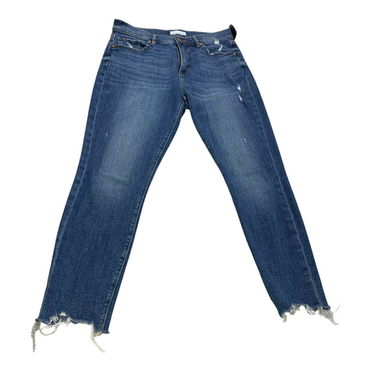 Jeans Skinny By Loft In Blue Denim, Size: 8petite