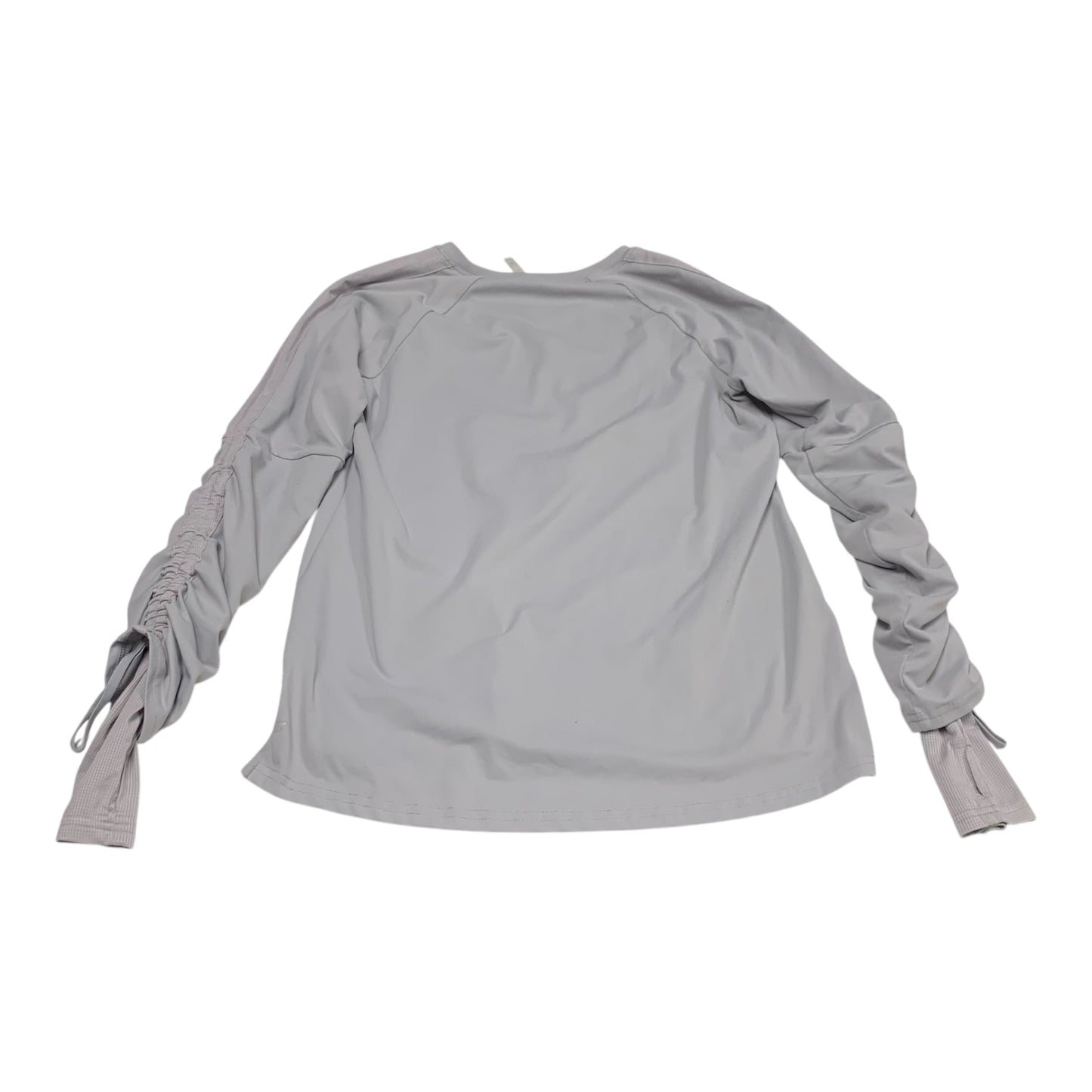 Athletic Top Long Sleeve Crewneck By Fabletics In Grey, Size: M