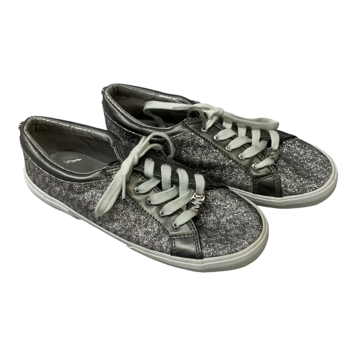 Shoes Sneakers By Michael By Michael Kors In Silver, Size: 5