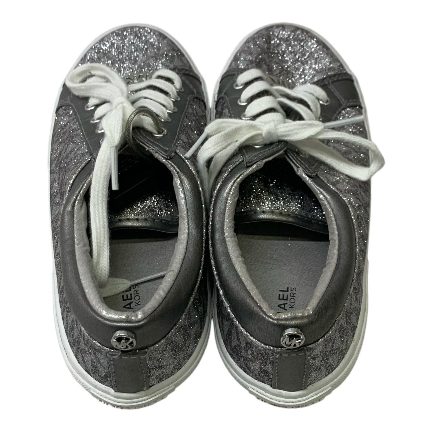 Shoes Sneakers By Michael By Michael Kors In Silver, Size: 5