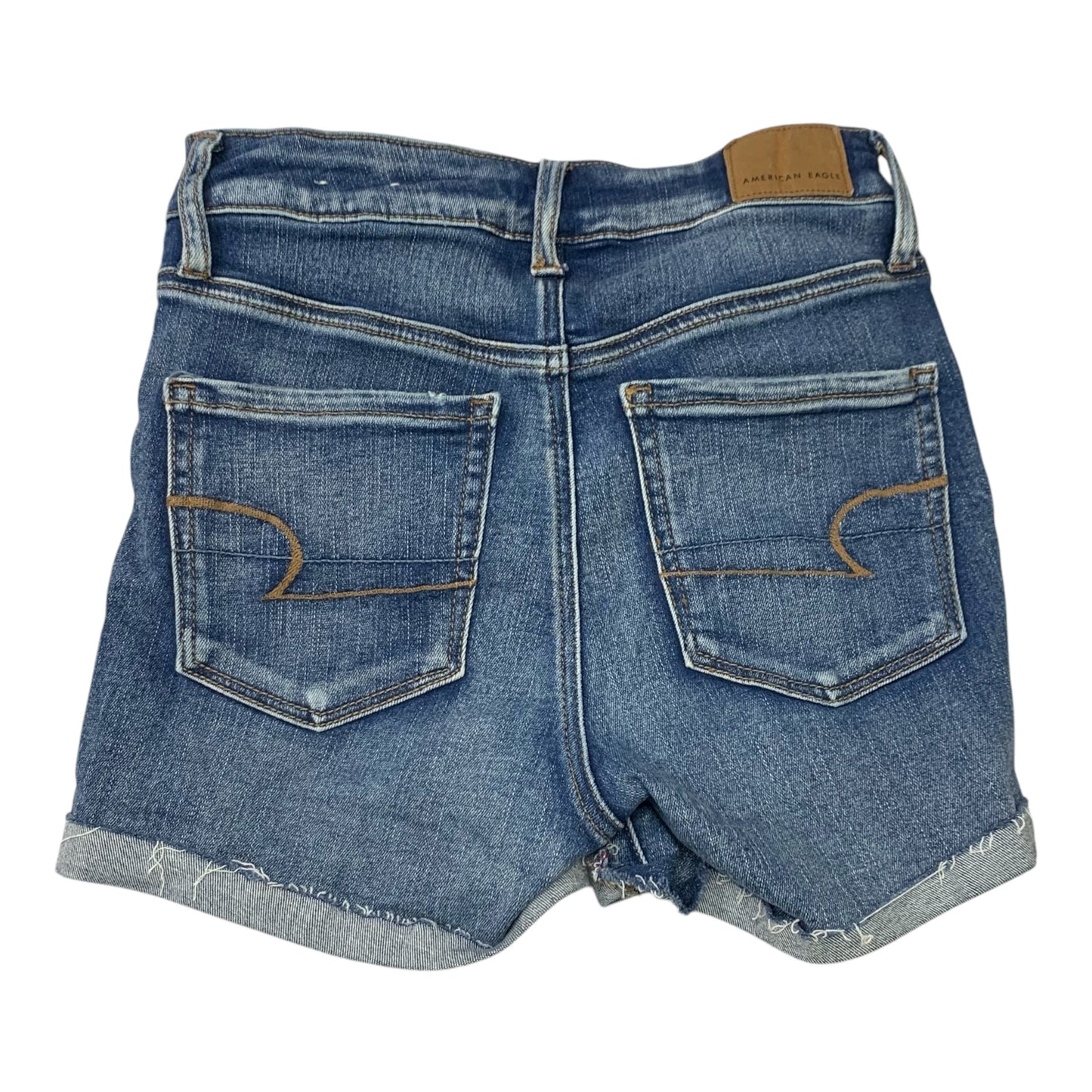 Shorts By American Eagle In Blue Denim, Size: 0