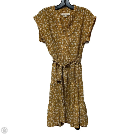 Dress Casual Short By Monteau In Yellow, Size: Xl