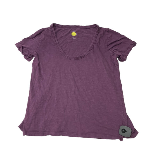 Top Short Sleeve Basic By Daily Practice By Anthropologie In Purple, Size: S