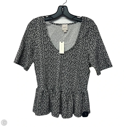 Top Short Sleeve By Maeve In Animal Print, Size: M