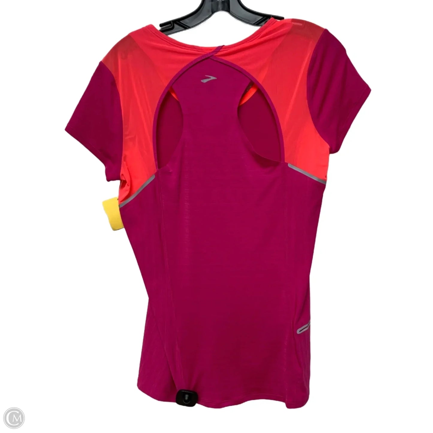 Athletic Top Short Sleeve By Brooks In Purple, Size: M