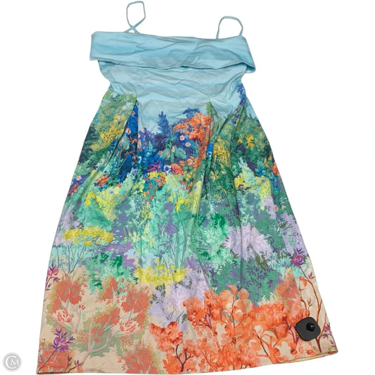 Dress Casual Midi By Anthropologie In Floral Print, Size: S