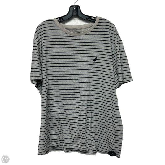 Top Short Sleeve By Nautica In Grey, Size: 1x