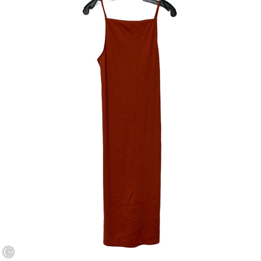 Dress Casual Midi By Old Navy In Orange, Size: M