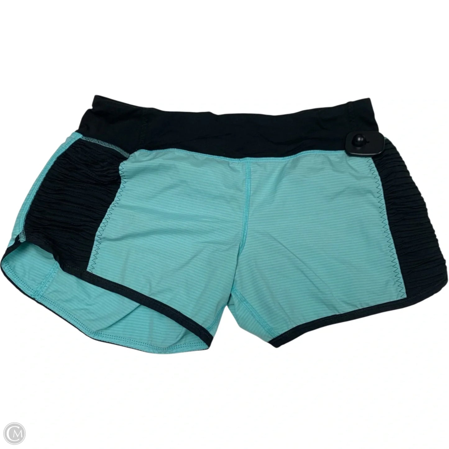 Athletic Shorts By Lululemon In Black & Blue, Size: S