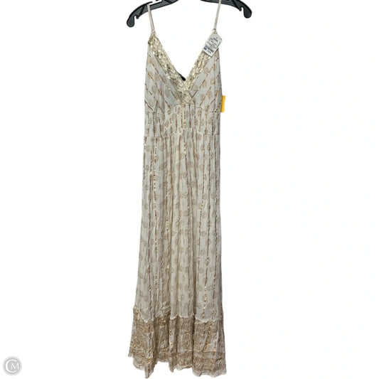 Dress Casual Maxi By me 2 magic In Gold & White, Size: M
